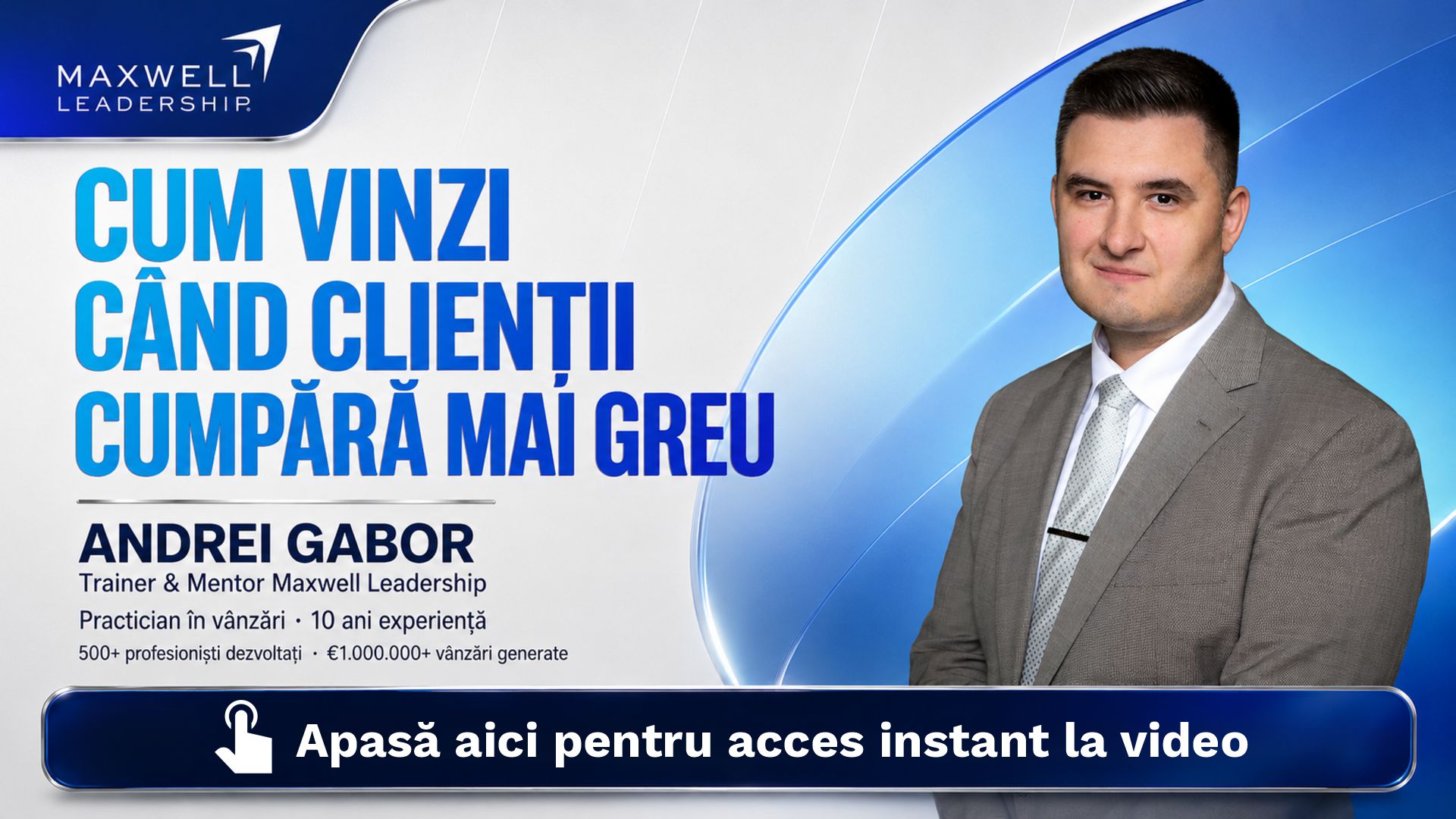 Cum vinzi când clienții cumpără mai greu - Andrei Gabor
